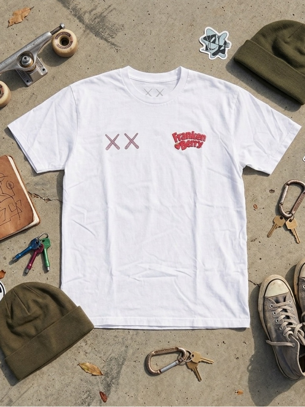 KAWS x General Mills Franken Berry Tee White Men’s Large Limited Edition